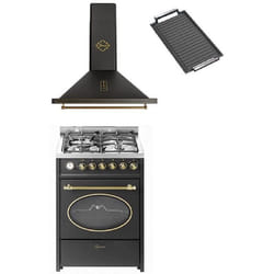Cuisinière à gaz - GURARI - GCH G 614 BL - 60 cm - Multifonctionnel - Sécurité gaz