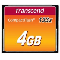 Transcend TS4GCF133 mémoire flash 4 Go CompactFlash MLC