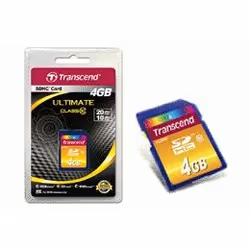 Transcend TS4GSDHC10 mémoire flash 4 Go SDHC NAND Classe 10