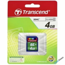 Transcend TS4GSDHC4 mémoire flash 4 Go SDHC