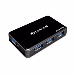 Transcend HUB3, USB 3.2 Gen 1 (3.1 Gen 1) Type-A, Noir, CE/FCC/BSMI/KC/RCM/EAC, 5 - 12 V, Windows 10, Windows 7, Windows 8, M ...