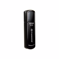 Transcend JetFlash elite JetFlash 350, 8 Go, USB Type-A, 2.0, Casquette, 8,5 g, Noir
