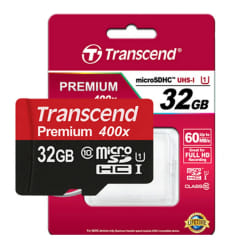 Transcend TS32GUSDC10 mémoire flash 32 Go MicroSDHC NAND Classe 10