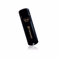 Transcend JetFlash elite 700 64GB USB 3.0, 64 Go, USB Type-A, 3.2 Gen 1 (3.1 Gen 1), Casquette, 8,5 g, Noir