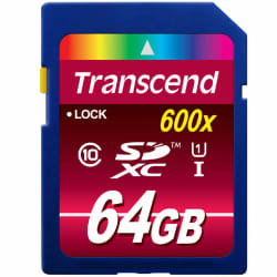 Transcend TS64GSDXC10U1 mémoire flash 64 Go SDXC MLC Classe 10