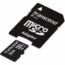 Transcend 32GB microSDHC Class 10 UHS-I, 32 Go, MicroSDHC, Classe 10, MLC, 90 Mo/s, Class 1 (U1)