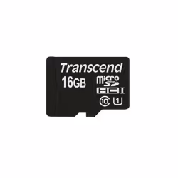 Transcend 16GB microSDHC Class 10 UHS-I, 16 Go, MicroSDHC, Classe 10, MLC, 90 Mo/s, Class 1 (U1)