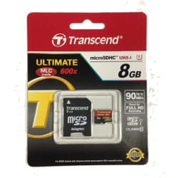 Transcend 8GB microSDHC Class 10 UHS-I (Ultimate) 8 Go MLC Classe 10