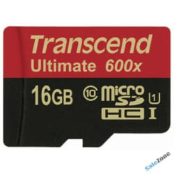 Transcend 16GB microSDHC Class 10 UHS-I (Ultimate) 16 Go MLC Classe 10
