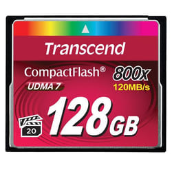 Transcend 128GB 800x CF 128 Go CompactFlash MLC
