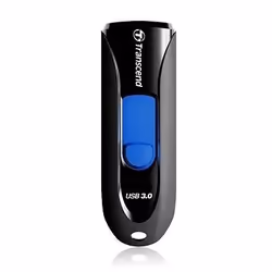 Transcend JetFlash 790 64GB, 64 Go, USB Type-A, 3.2 Gen 1 (3.1 Gen 1), Slide, 4,9 g, Noir, Bleu