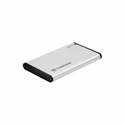 Transcend StoreJet 25S3 Boîtier disque dur/SSD Argent 2.5" Alimenté par port USB