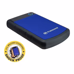 Transcend 2TB StoreJet 25H3, 2 To, 2.5", 3.2 Gen 1 (3.1 Gen 1), Noir, Bleu