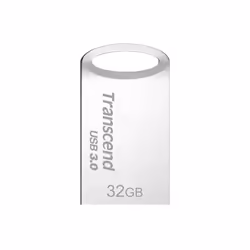 Transcend JetFlash 710, 32 Go, USB Type-A, 3.2 Gen 1 (3.1 Gen 1), Sans capuchon, 3,3 g, Argent