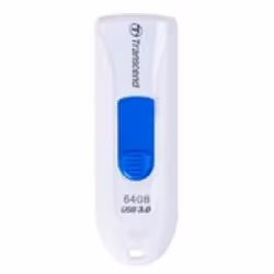 Transcend JetFlash 790 64GB, 64 Go, USB Type-A, 3.2 Gen 1 (3.1 Gen 1), Slide, 4,9 g, Blanc