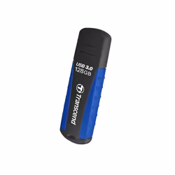 Transcend JetFlash 810, 128 Go, USB Type-A, 3.2 Gen 1 (3.1 Gen 1), Casquette, 12,9 g, Noir, Bleu