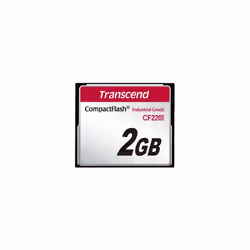 Transcend 2GB CF, 2 Go, CompactFlash, 40 Mo/s, 42 Mo/s, Noir