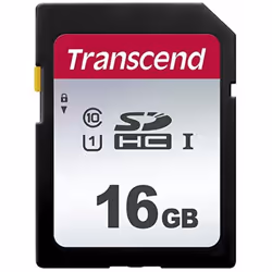 Transcend 16GB, UHS-I, SD, 16 Go, SDHC, Classe 10, NAND, 95 Mo/s, 10 Mo/s