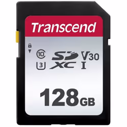 Transcend 128GB, UHS-I, SD, 128 Go, SDXC, Classe 10, NAND, 95 Mo/s, 40 Mo/s