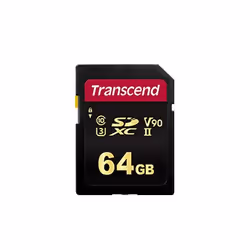 Transcend TS64GSDC700S, 64 Go, SDXC, Classe 10, NAND, 285 Mo/s, 180 Mo/s