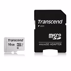 Carte microSD - TRANSCEND - 16Go - UHS-II U3 - V30 - Adaptateur SD inclus