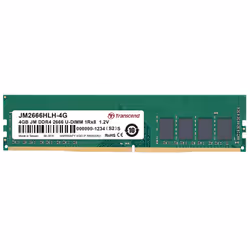Transcend JM2666HLH-4G, 4 Go, 1 x 4 Go, DDR4, 2666 MHz, 288-pin DIMM