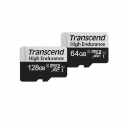 Transcend microSDXC 350V 64GB, 64 Go, MicroSDXC, Classe 10, NAND, 95 Mo/s, 45 Mo/s