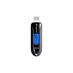 Transcend JetFlash 790, 256 Go, USB Type-A, 3.2 Gen 1 (3.1 Gen 1), Sans capuchon, 4,9 g, Noir