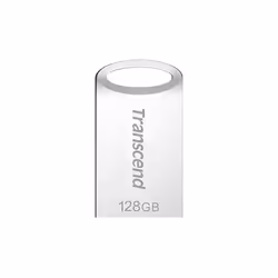 Transcend JetFlash 710, 128 Go, USB Type-A, 3.2 Gen 1 (3.1 Gen 1), Sans capuchon, 3,3 g, Argent