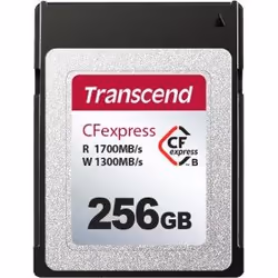 Transcend CFexpress 820, 256 Go, CFexpress, NAND, 1700 Mo/s, 1300 Mo/s, Noir