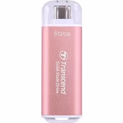 Transcend ESD300, 512 Go, USB Type-C, 3.2 Gen 2 (3.1 Gen 2), 1050 Mo/s, 10 Gbit/s, Rose