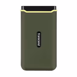 Transcend ESD380C, 2 To, USB Type-A vers USB Type-C, 3.2 Gen 2 (3.1 Gen 2), 2000 Mo/s, Protection par mot de passe, Vert