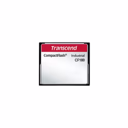 Transcend CF180I, 0,256 Go, CompactFlash, MLC, 85 Mo/s, 75 Mo/s, Noir