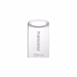 Transcend JetFlash 710S, 256 Go, USB Type-A, 3.2 Gen 1 (3.1 Gen 1), Sans capuchon, 3,3 g, Argent