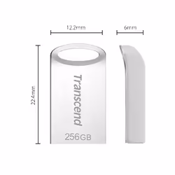 Transcend JetFlash 710S lecteur USB flash 256 Go USB Type-A 3.2 Gen 1 (3.1 Gen 1) Argent - Vue supplémentaire 4