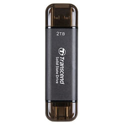 Transcend TS2TESD310C lecteur à circuits intégrés externe 2 To Noir