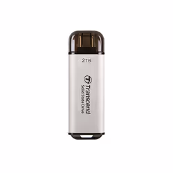 Transcend ESD300, 2 To, USB Type-C, 1050 Mo/s, 10 Gbit/s, Argent