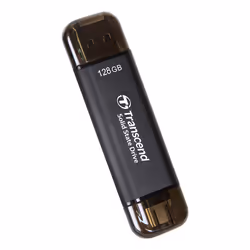 Transcend ESD310C Technologie Thunderbolt 128 Go USB Type-A / USB Type-C USB 3.2 Gen 2x2 Noir