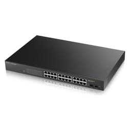 Zyxel GS1900-24HP commutateur réseau Géré Gigabit Ethernet (10/100/1000) Connexion Ethernet, supportant l'alimentation via ce port (PoE) Noir