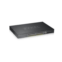 Zyxel GS1920-24HPv2 Géré Gigabit Ethernet (10/100/1000) Connexion Ethernet, supportant l'alimentation via ce port (PoE) Noir