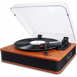 Platine Vinyle - GENERIC - Vosterio - Bluetooth - 3 Vitesses - Haut-parleurs Stéréo
