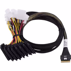 Microchip Technology 2305400-R, 0,8 m, 1x 2SFF-8639, 8x SFF-8654, Droit, Droit, Mâle/Femelle