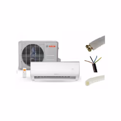 PRET A POSER CLIMATISATION MURALE BOSCH 2600W INVERTER piece de 30 m2 maximum + KIT DE POSE 5 METRES pack comprenant : climat ...