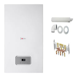 Saunier Duval - pack chaudiere gaz murale semiafast F25 condens dosseret et ventouse inclus gaz naturel
