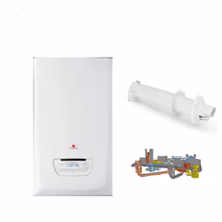 Chaudière à condensation THEMAFAST CONDENS F30 complète GAZ NATUREL classe énergétique A pack comprenant : Chaudière saunier ...