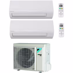 Climatiseur Bi split Daikin 2MXF40A + 2 unités réversible CTXF25C R32 A++ Ultra silencieux jusqu'à un minimum de 20 dBA équip ...