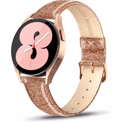 Bracelet en cuir véritable pour Samsung Galaxy Watch 6 40 mm 44 mm