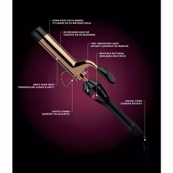 Revlon RVIR1159E brosse soufflante et fer à lisser Fer à friser À chaleur Noir, Or rose - Vue supplémentaire 4