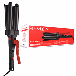 Revlon RVIR3056UKE brosse soufflante et fer à lisser Kit d'accessoires de coiffure À chaleur Noir, Rouge 2,5 m