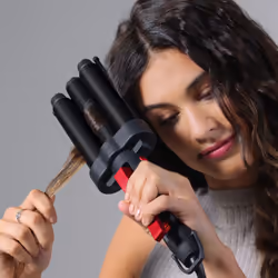 Revlon RVIR3056UKE brosse soufflante et fer à lisser Kit d'accessoires de coiffure À chaleur Noir, Rouge 2,5 m